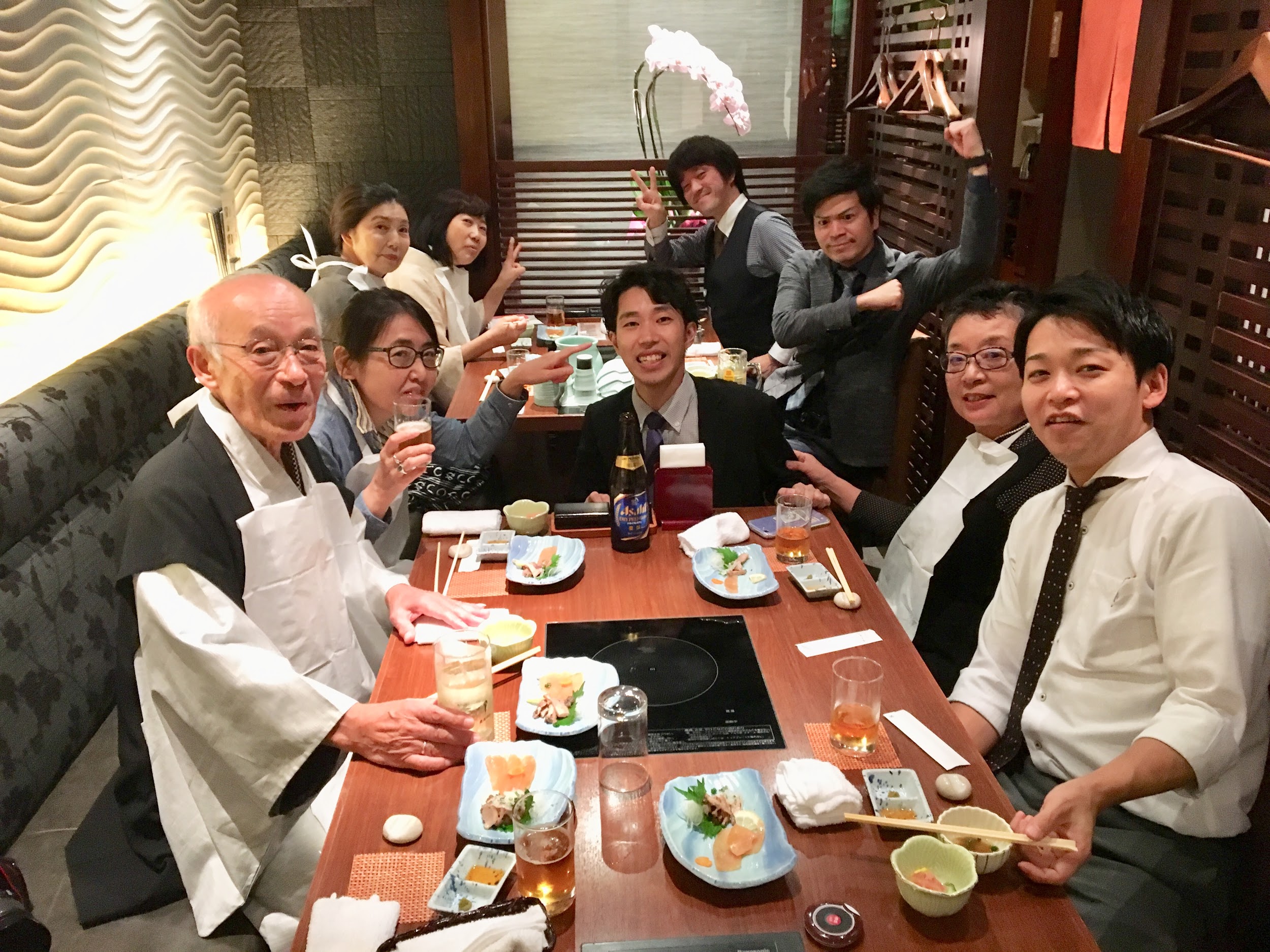 お食事会にて酒井豊先生と記念撮影