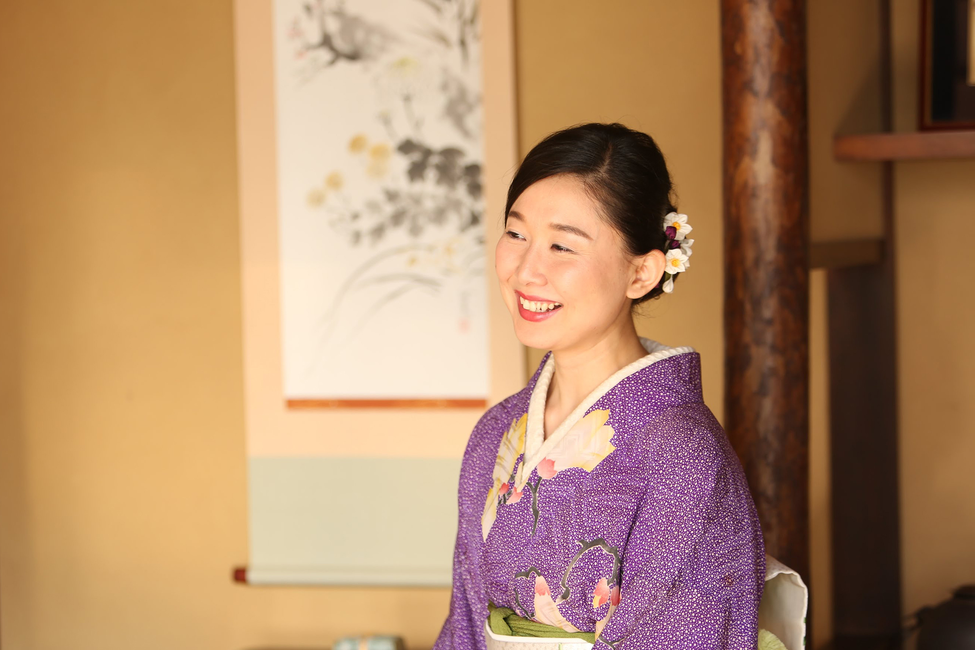 日本舞踊家 睦静紀さん