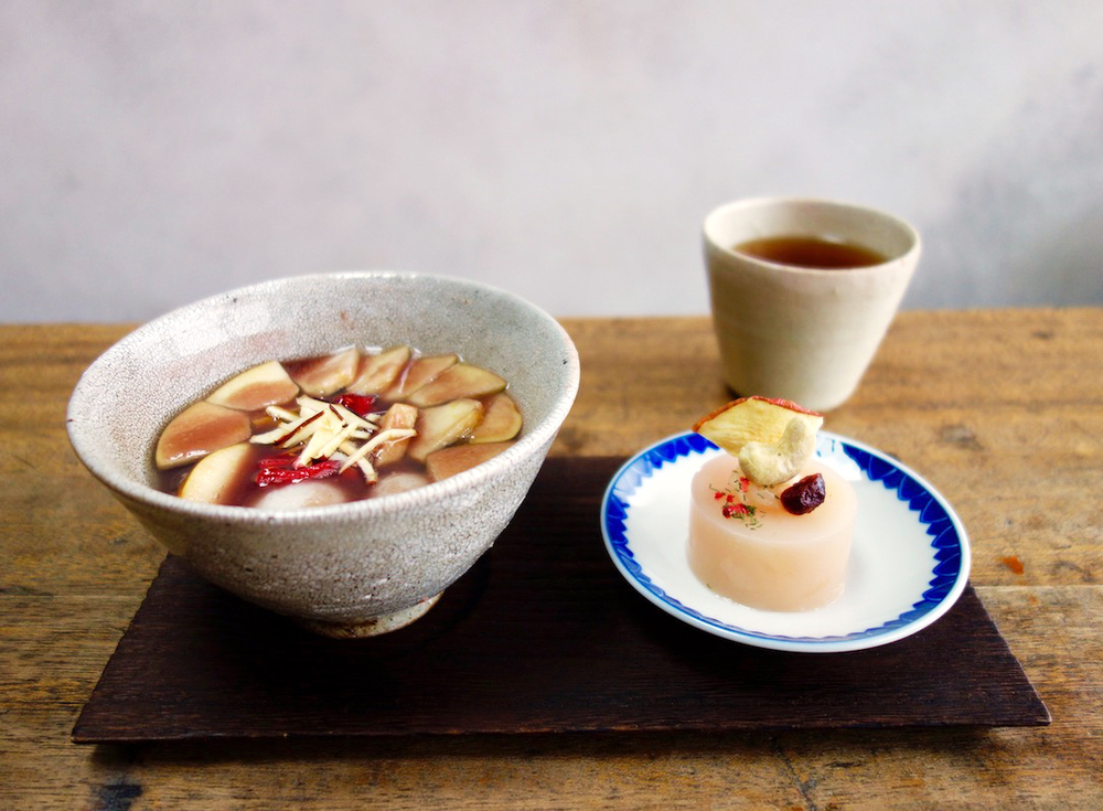 京都・甘党茶屋 梅園 うめぞの茶房 『季節のお志るこ』と『かざり羹』 「京都・和の菓子めぐり」vol.4