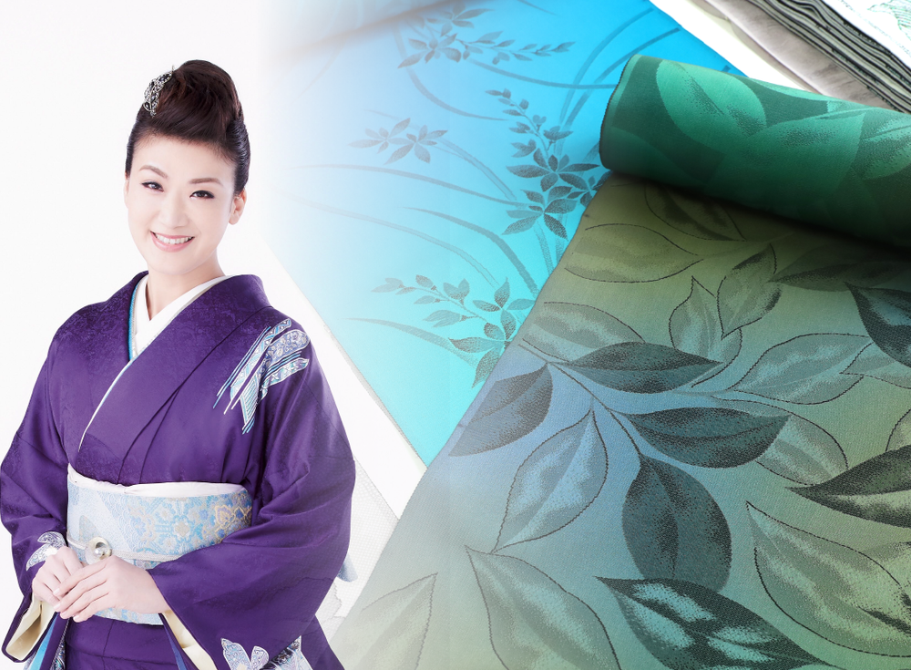 秋の染織展 銀座店イベント 紅白歌手 市川由紀乃さんの着物美学