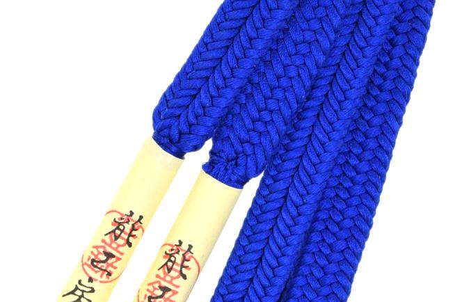 瑠璃色の帯締め