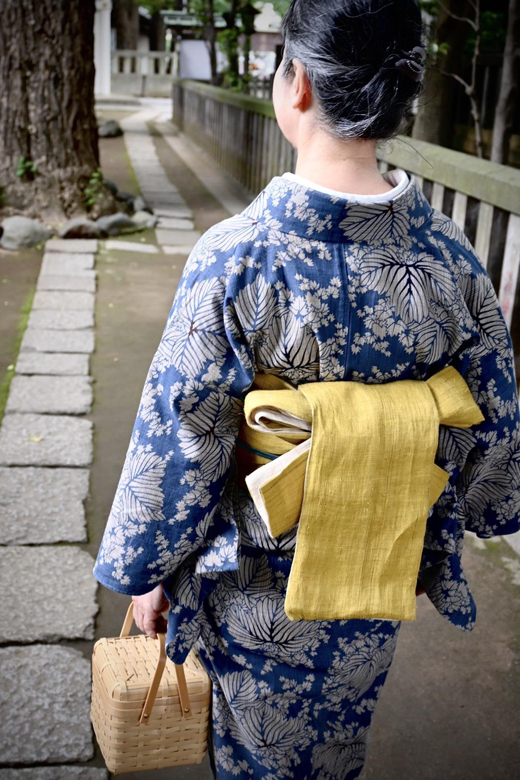 新品 反物 源氏物語 紅型調ゆかた お誂 浴衣 夏の着物 小紋 和装 呉服