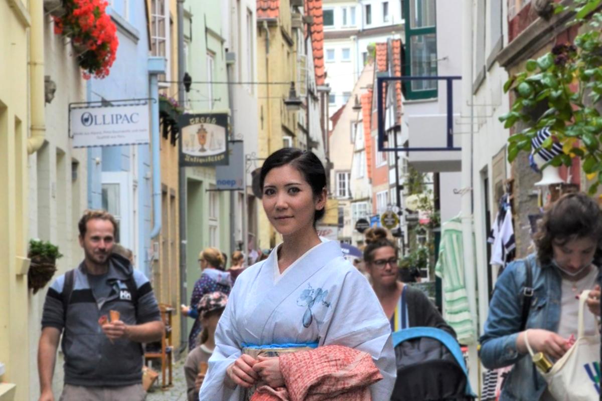 伝統とカワイイが詰まった街・ブレーメンを浴衣で散歩 「WORLD KIMONO SNAPS」 - GERMANY -