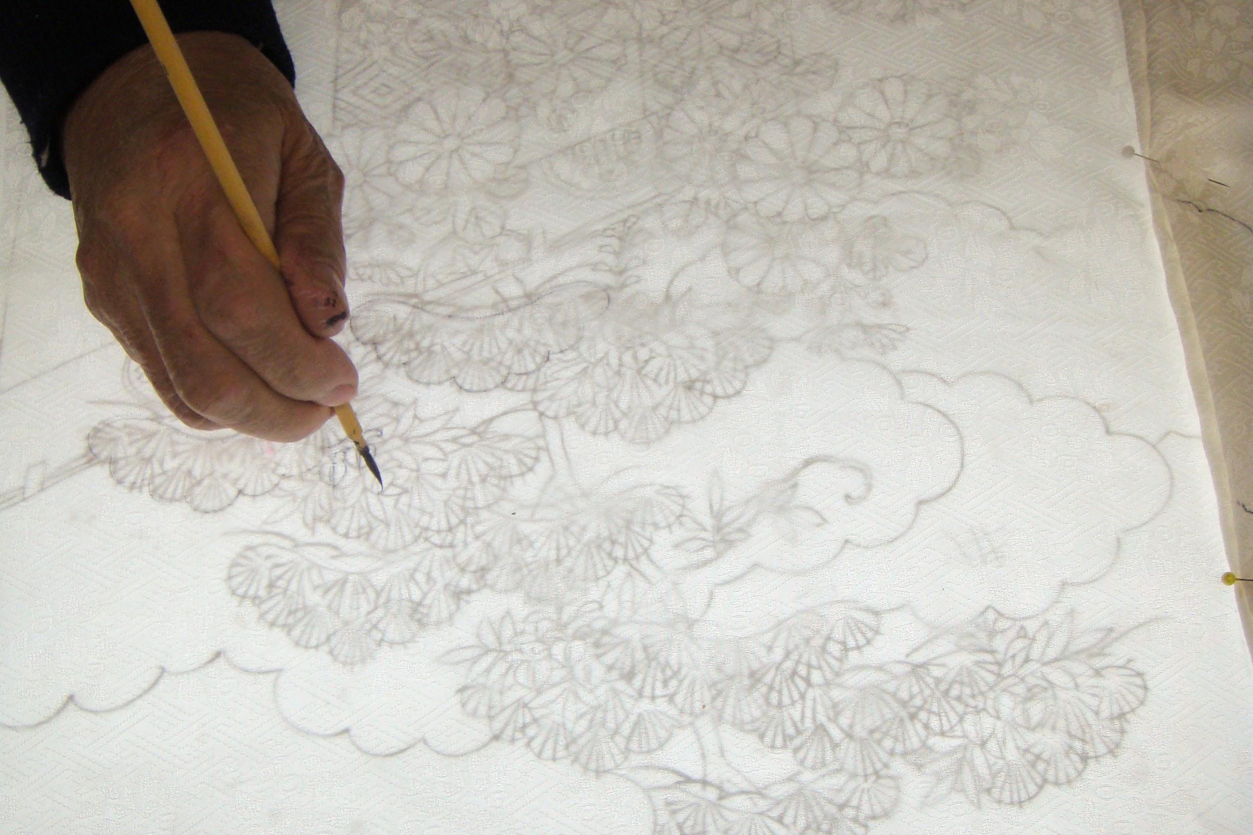 15ある工程の一つ「下絵」