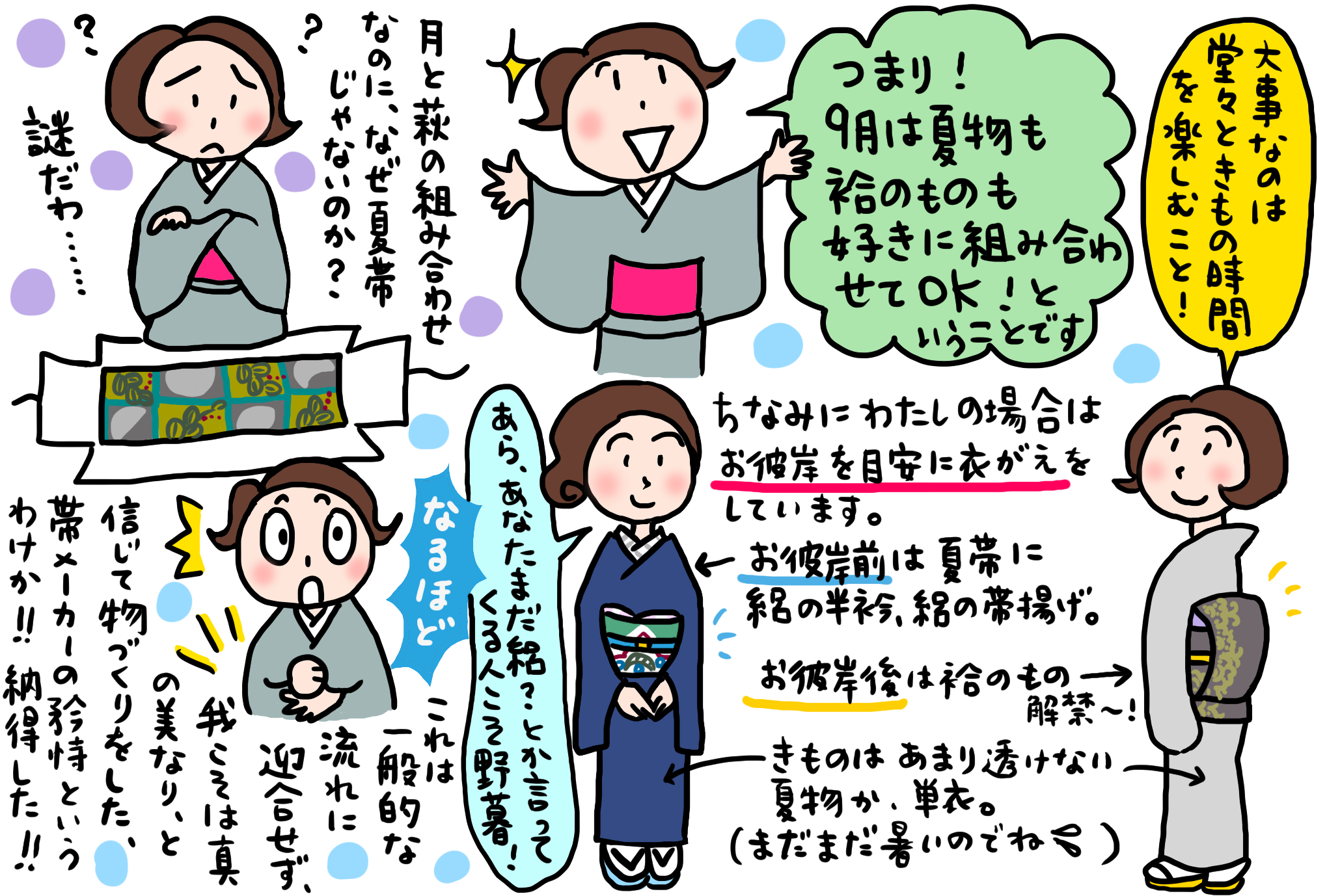 9月に合わせる帯と小物のこと きくちいまが 今考えるきもののこと Vol 10 着物 和 京都に関する情報ならきものと