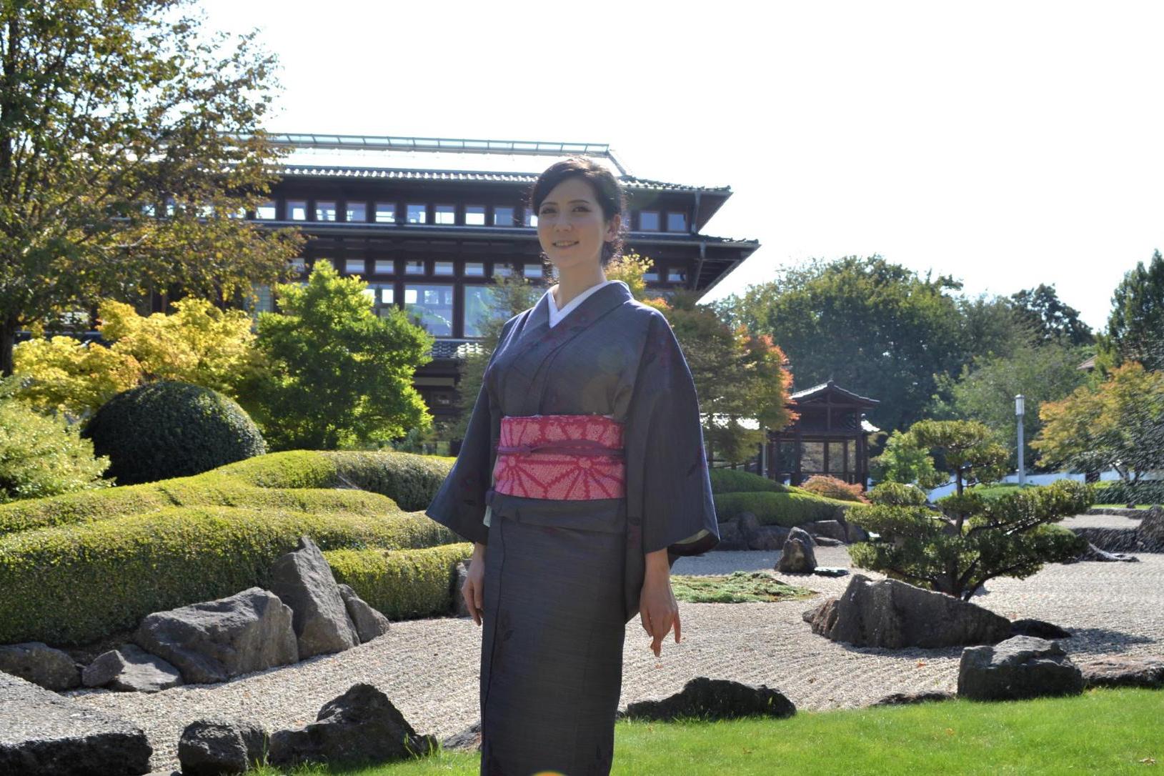 保養地・Bad Langensalzaの日本庭園を着物で 「WORLD KIMONO SNAPS」 - GERMANY -