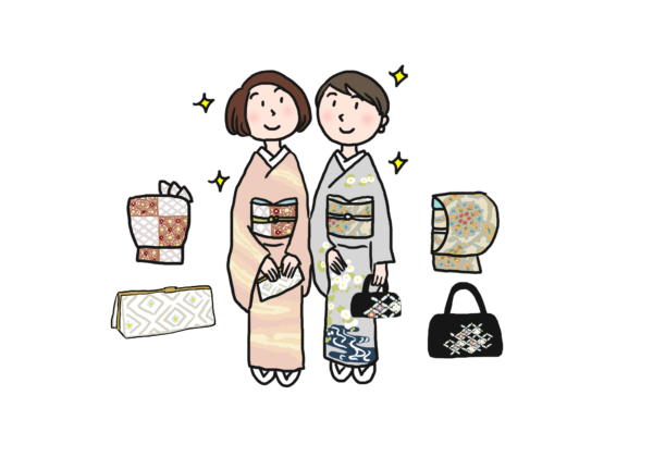 せっかくだもの、裾模様のきものでお出かけ