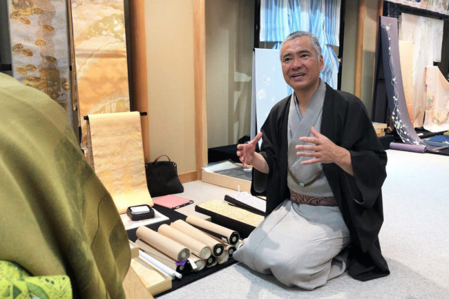 梅垣織物・梅垣慶太郎氏トークショーin京都店　伝統を再構築するものづくり