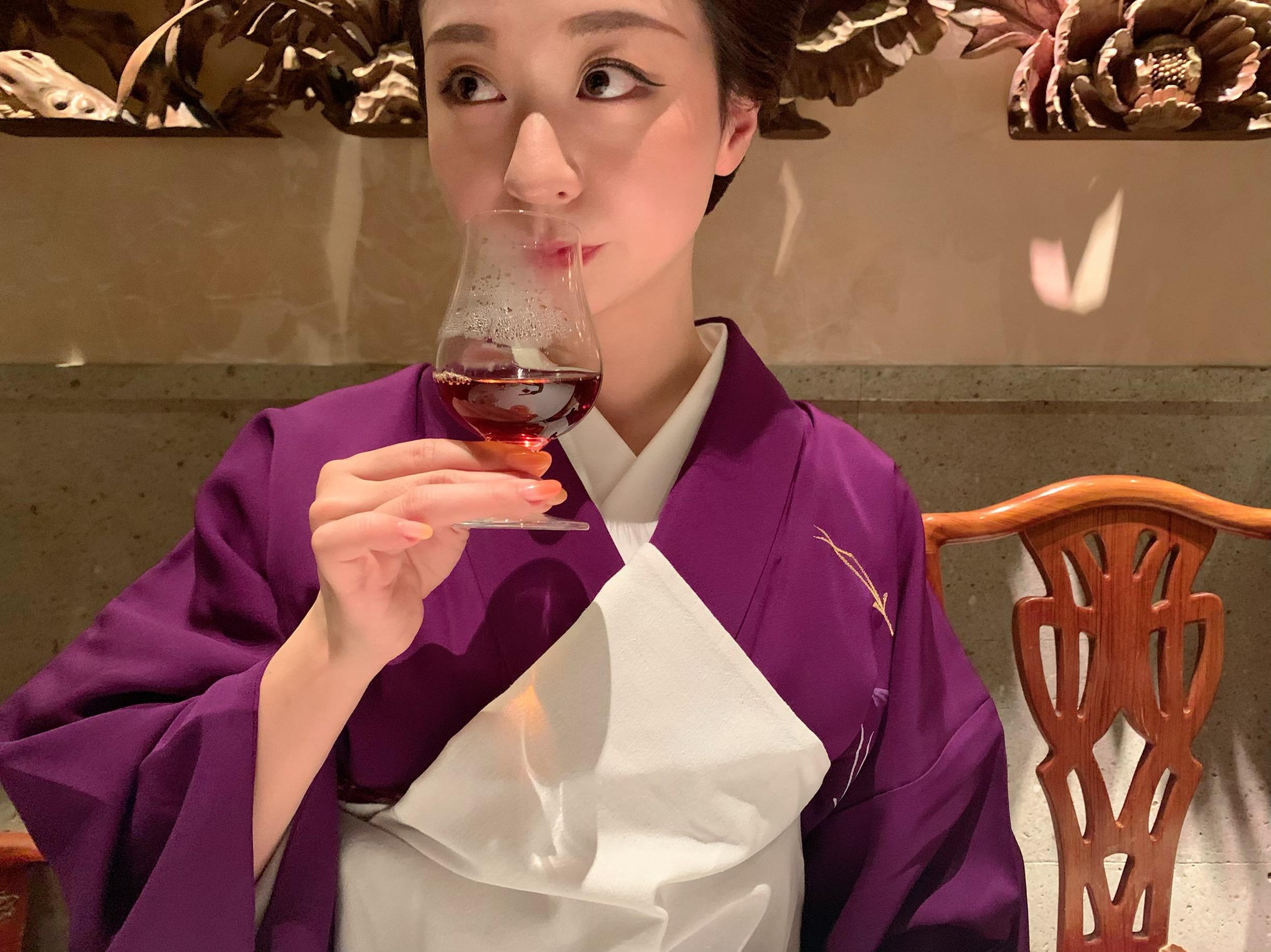 合わせていただくお酒は、もちろん紹興酒