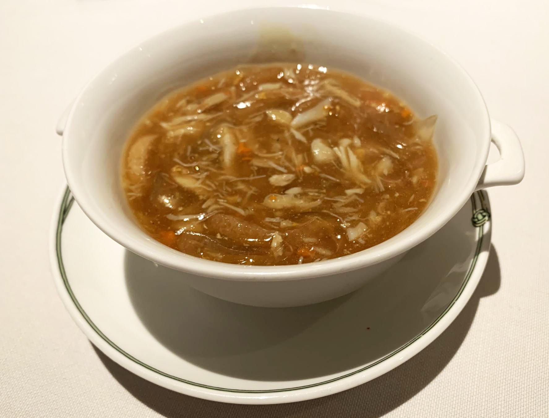 上海蟹肉と板春雨入りスープ