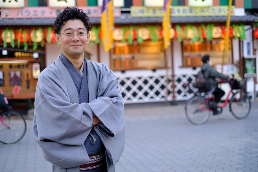 粋”な手ぬぐいの流儀とは。 落語家 三代目柳亭小痴楽さんの愛
