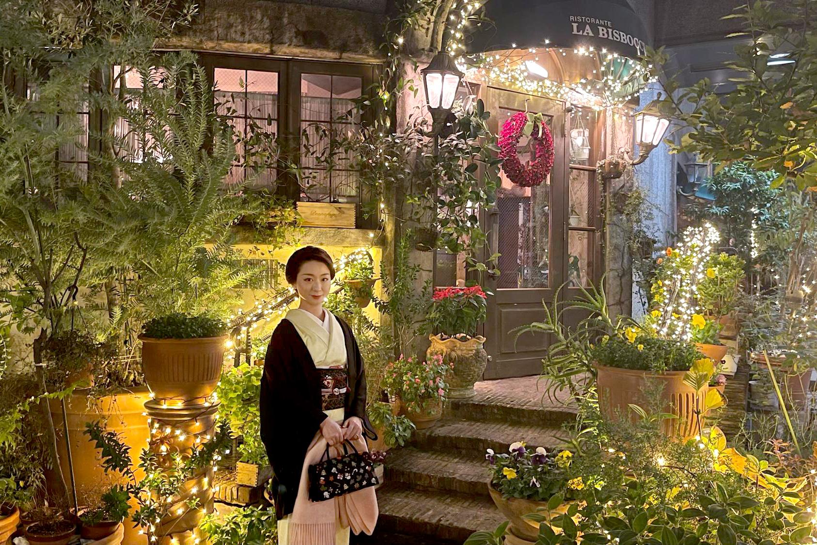 光遊ぶクリスマスディナー! 『LA BISBOCCIA』 「あの人と、着物でごはん食べ」vol.3