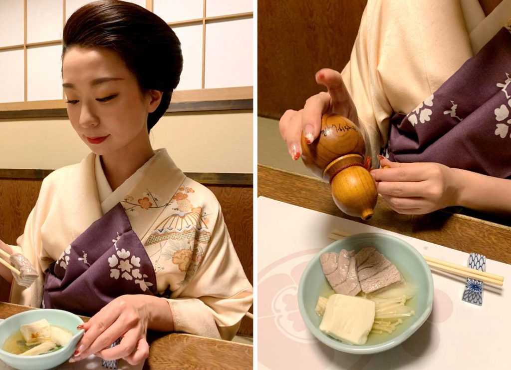 お醤油と七味をいれるとさらに味が引き締まります！