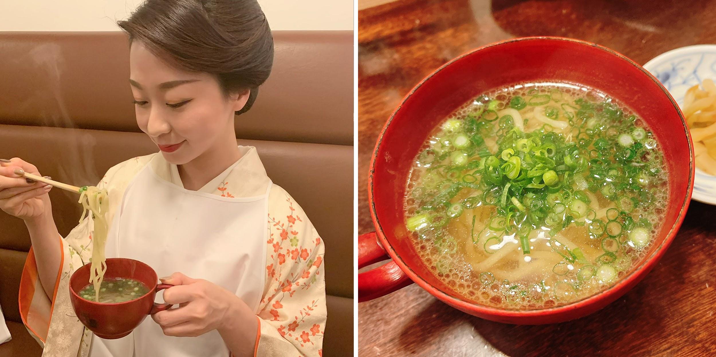 最後に〆のラーメン