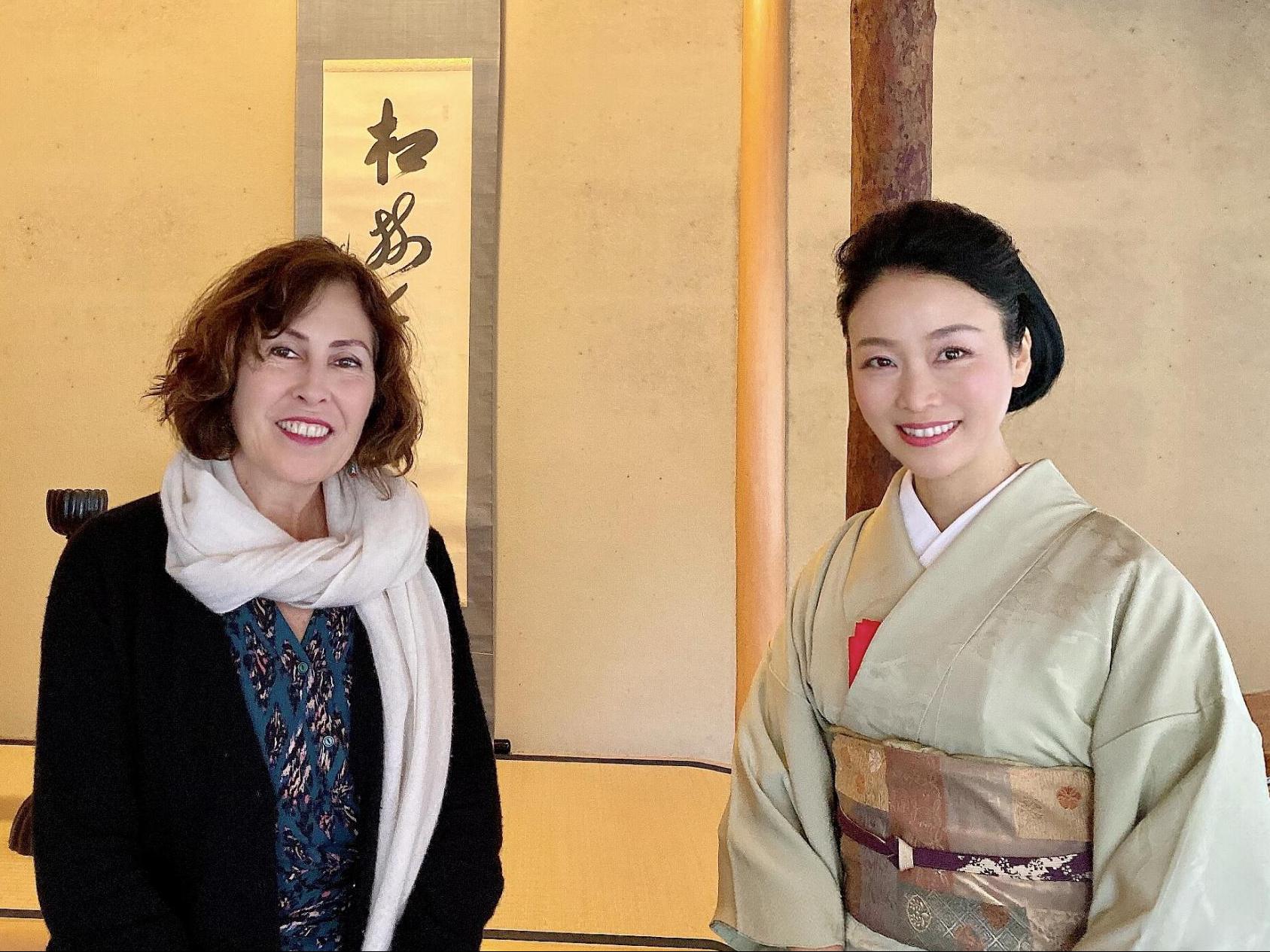 With French translator and writer, Corrine Atlan