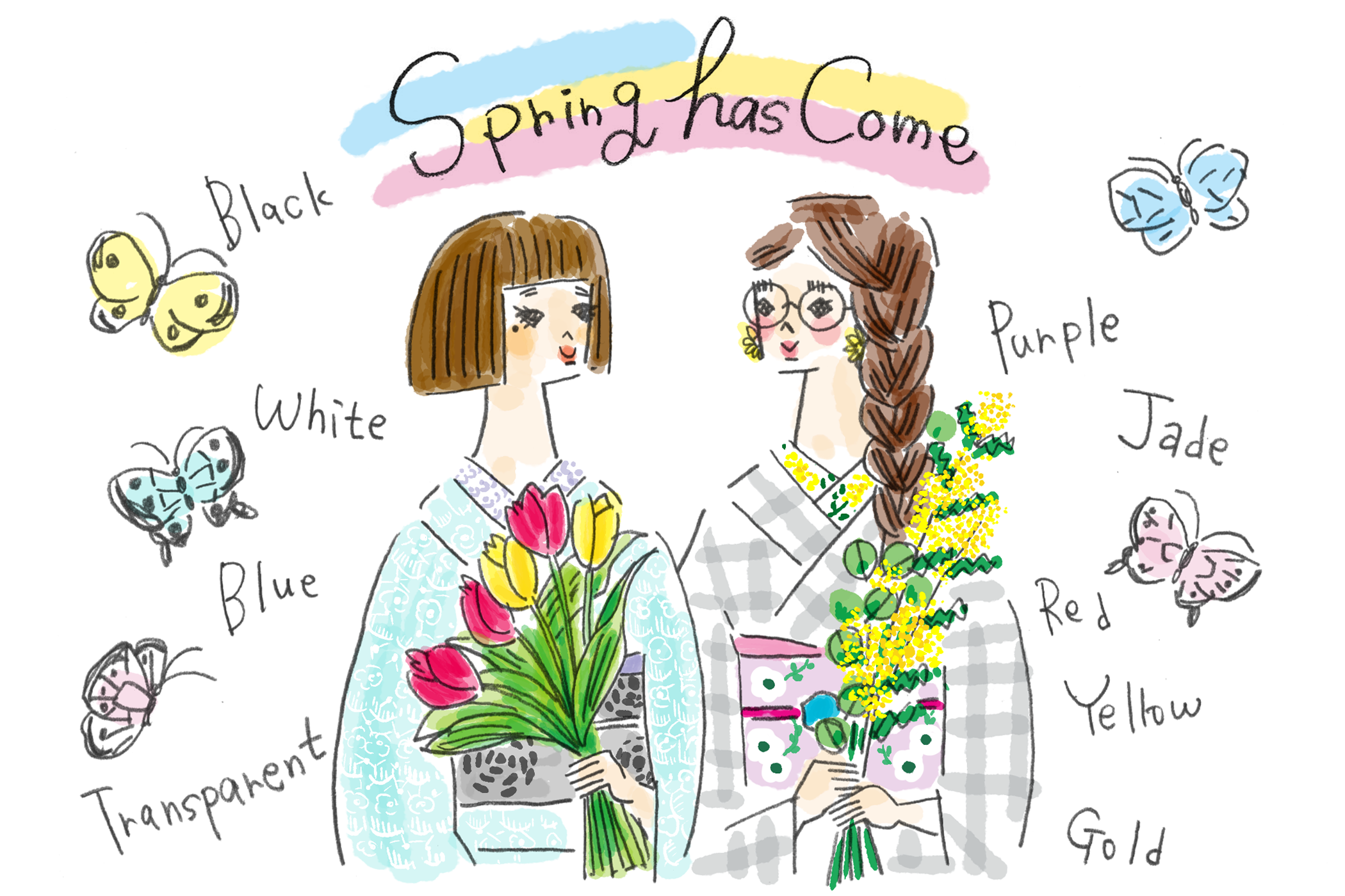 Spring has Come! 心はずむ春の着物スタイル 「龍が導く開運きもの占い☆2021Spring」