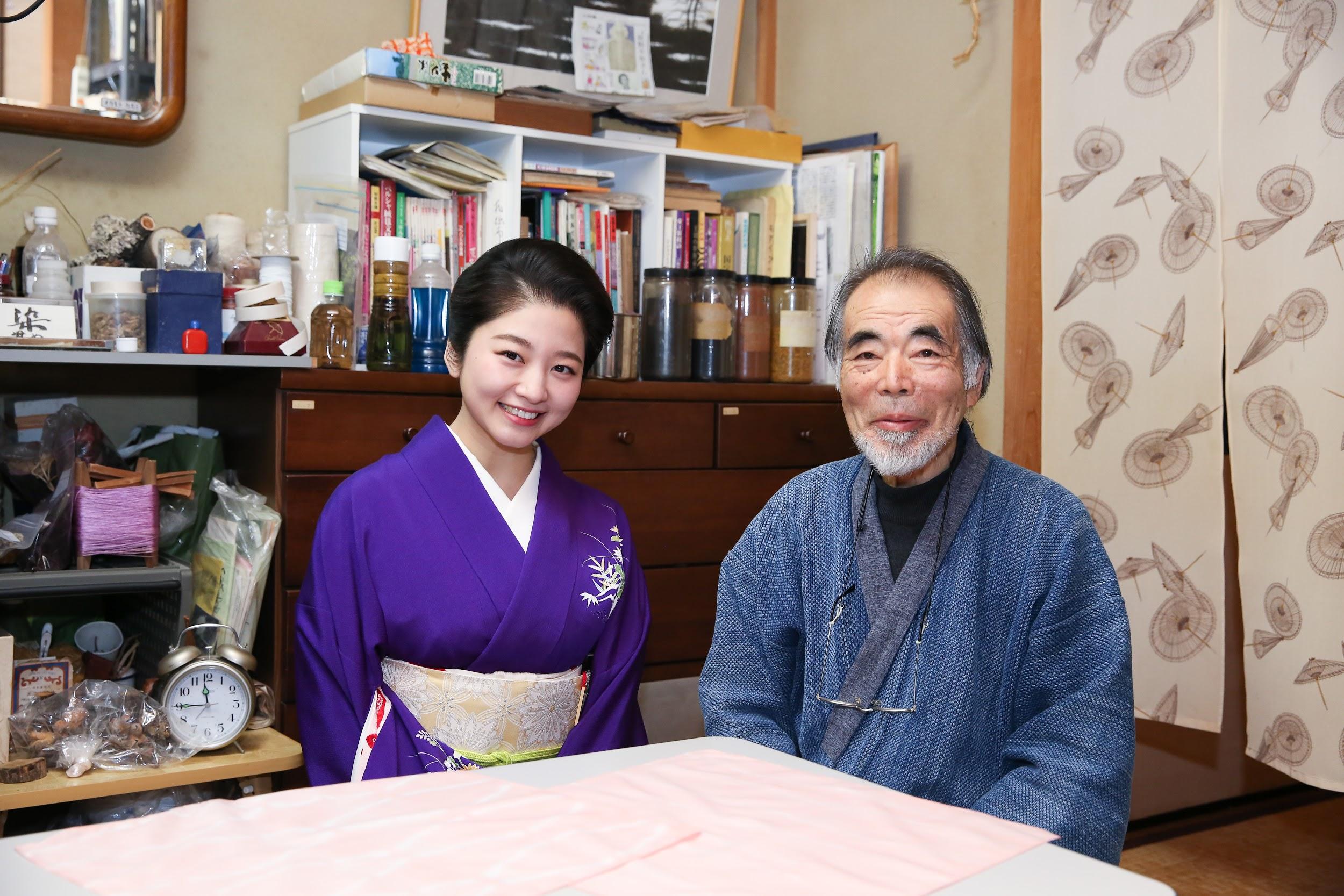 梅染友禅・梅染師 山本晃さん 【YouTube連動・インタビュー編】 「紗月がゆく!祇園・人気芸妓が訪ねる京の技」vol.1-1