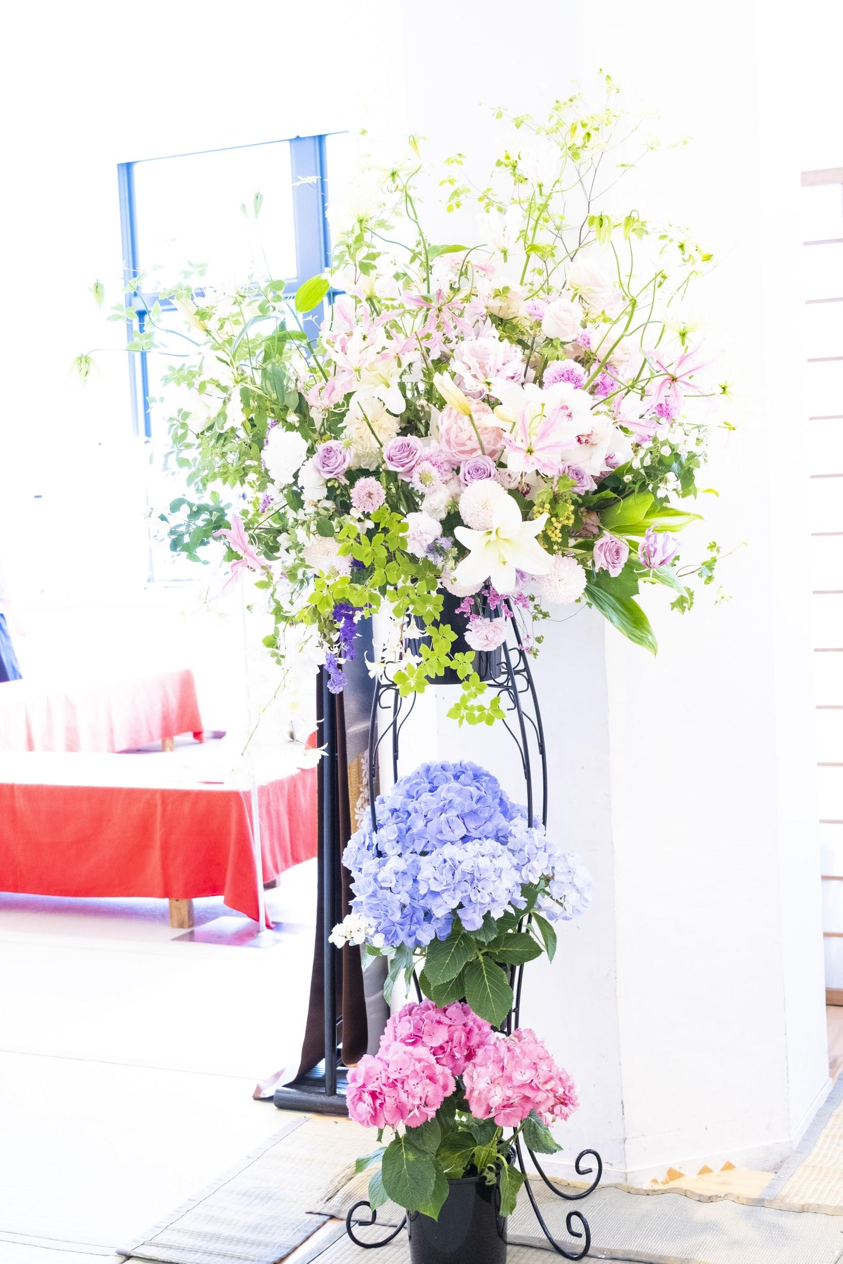 会場装花が華やか