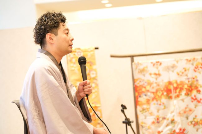 お召し物について語る三代目・柳亭小痴楽さん②