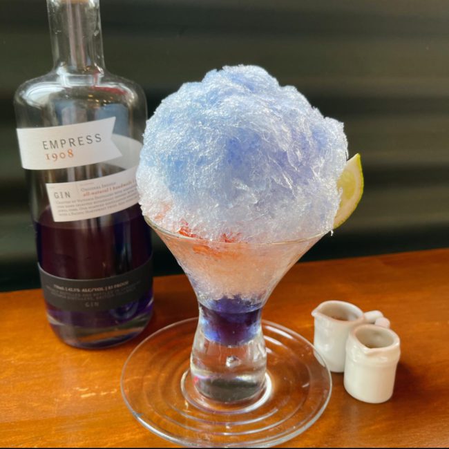 クラフトジンのかき氷