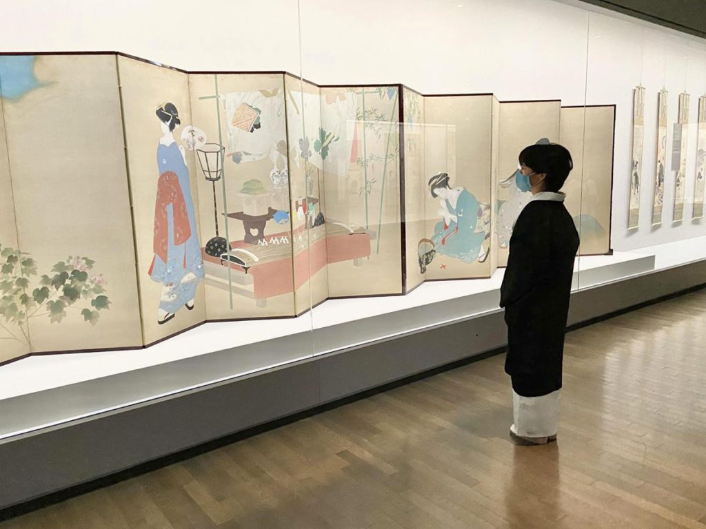 西村西望紙本水墨画賛【97歳時天地正大気】木枠額装模写