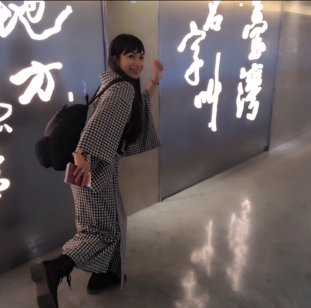 空港にて