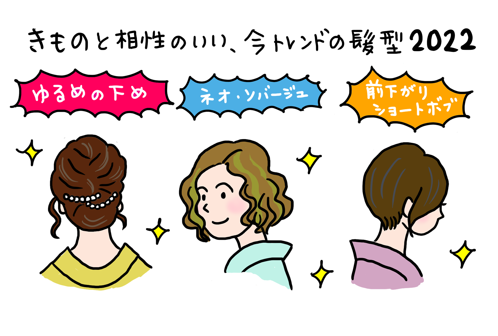 アップは「ゆるめの下め」がトレンドです! 「きくちいまが、今考えるきもののこと」vol.50