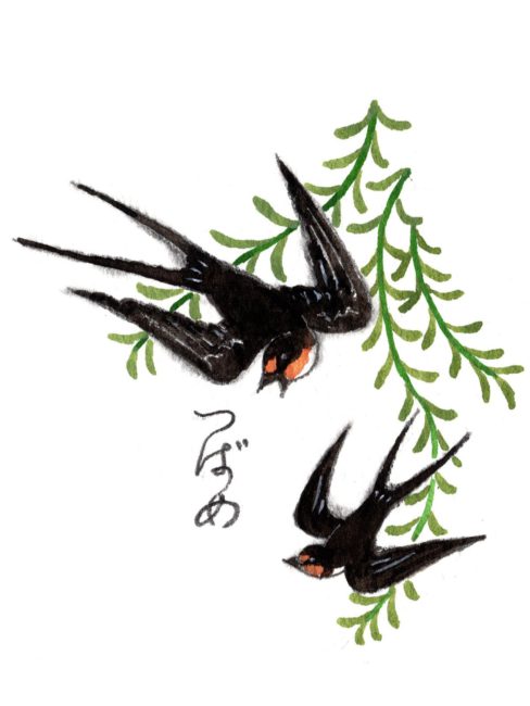 皐月の文様　燕