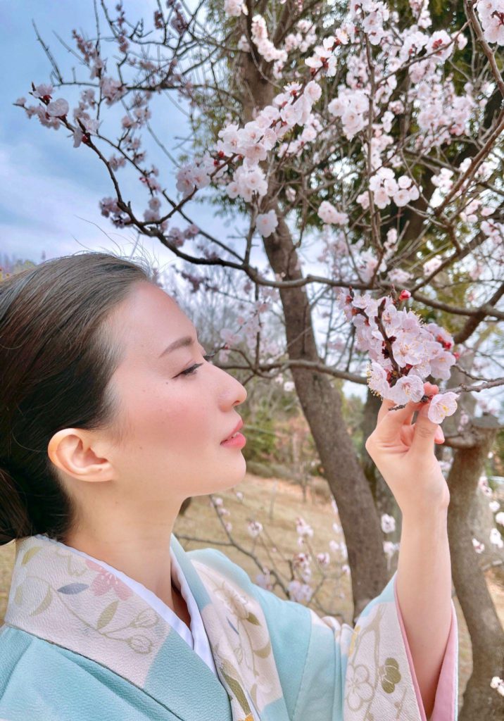 着物の着方はとても大切にしている。