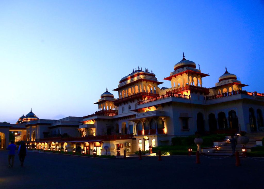 palace at evening