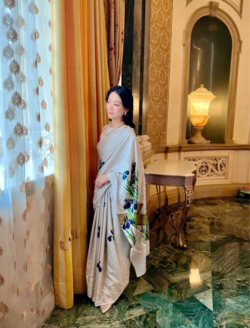 Kyoto Yuzen Sari at Taj Palace Hotel2
