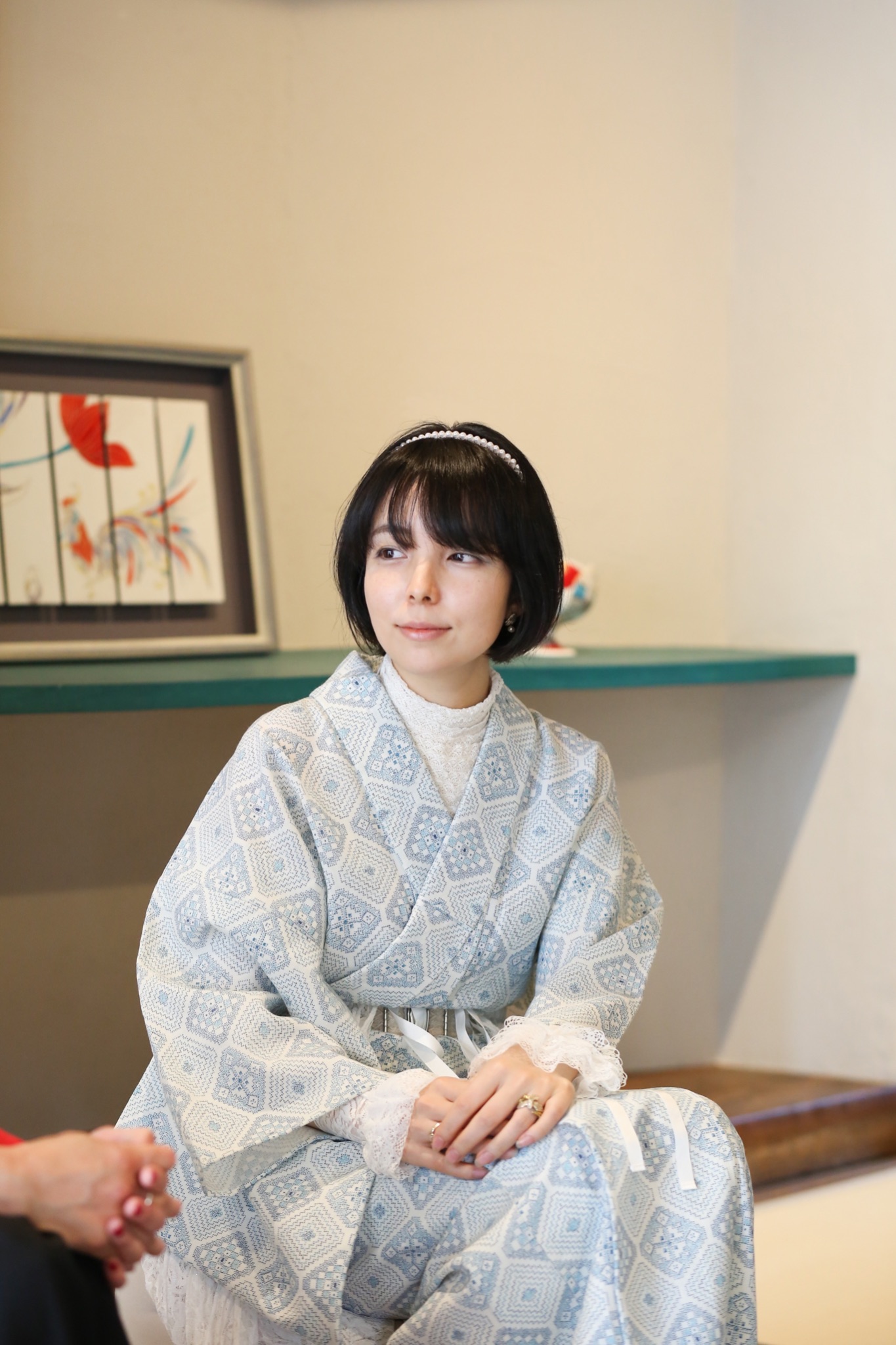 話を伺うマリアさん
