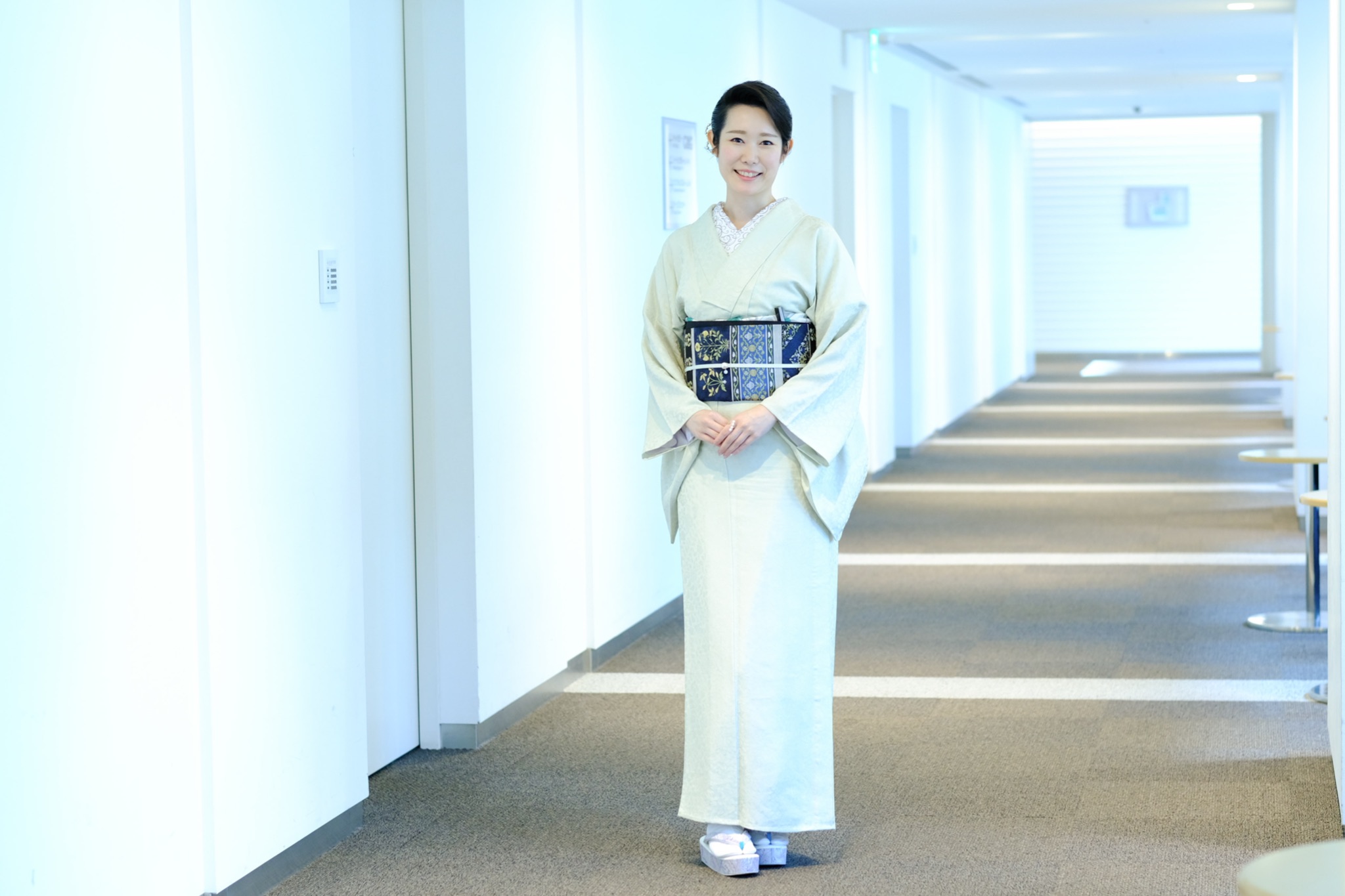 「スレンダー着付け®️ ミニ講座」 加藤咲季さん 日本最大級きもの展示会2022@東京丸の内KITTE イベントレポート vol.3