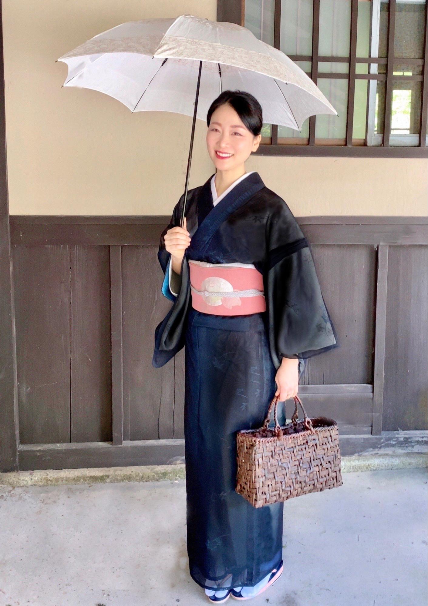 自宅で夏着物