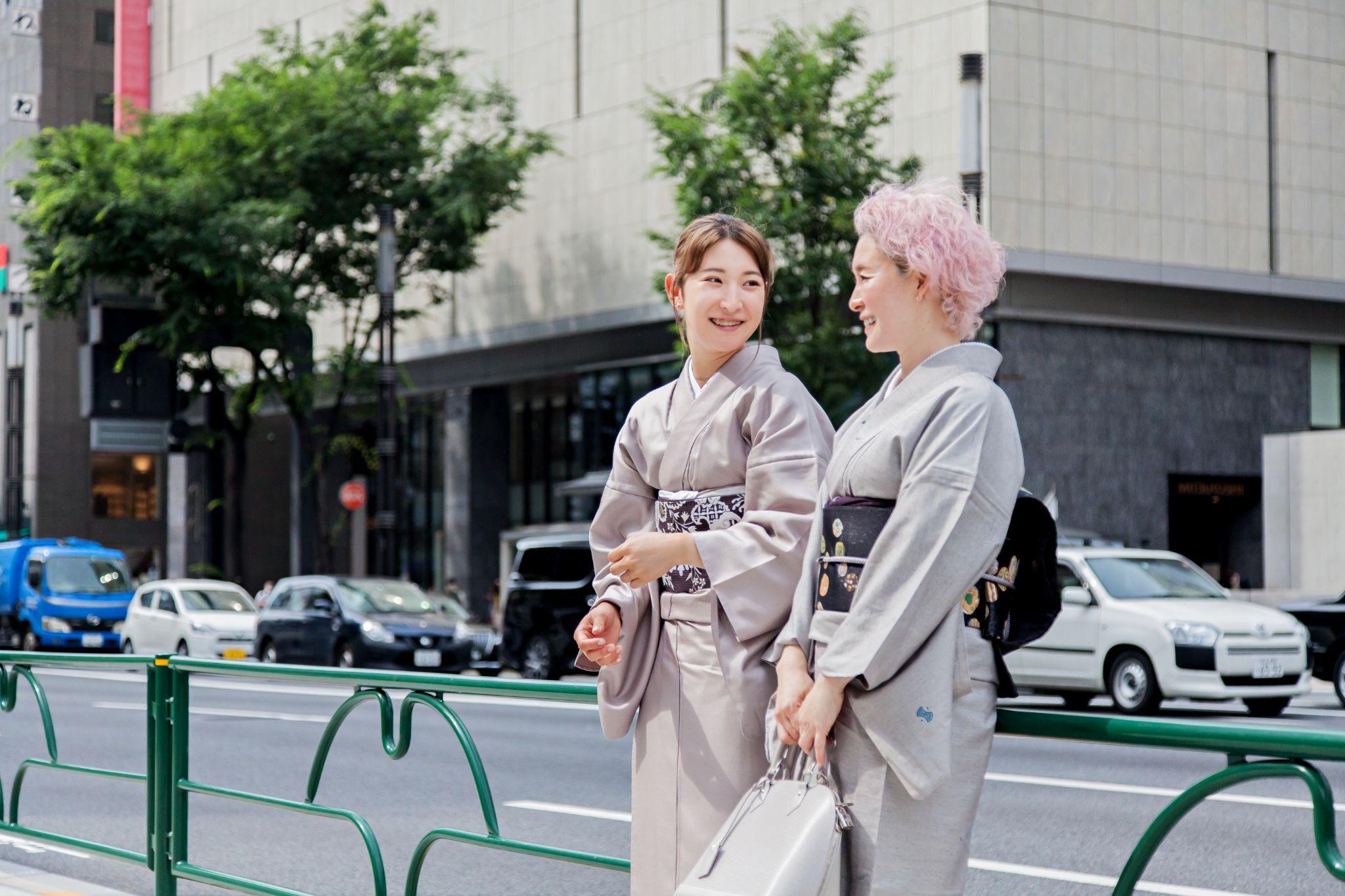 はじめての誂え着物で銀座ランチ 「親子できもの日和」vol.1