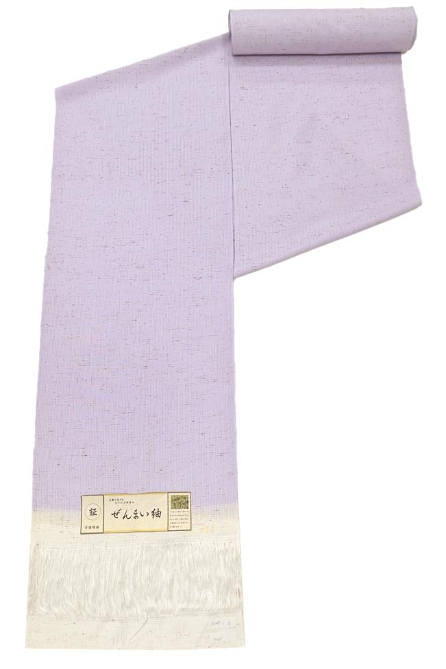 ぜんまい紬着尺 「無地・藤色」