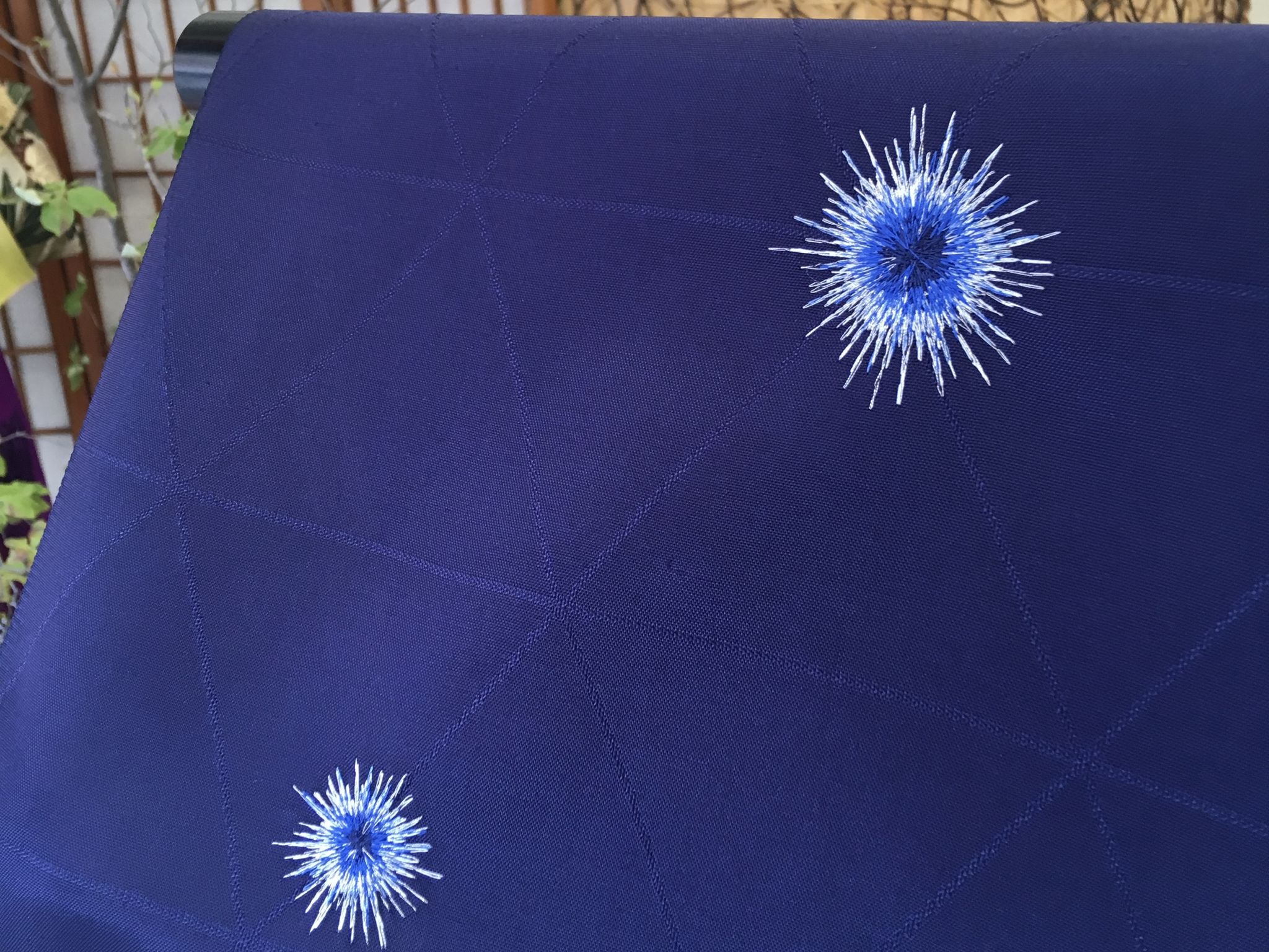 10年近く前に制作した刺繍の小紋。