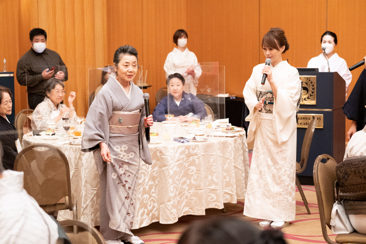 こなれた和姿の方も