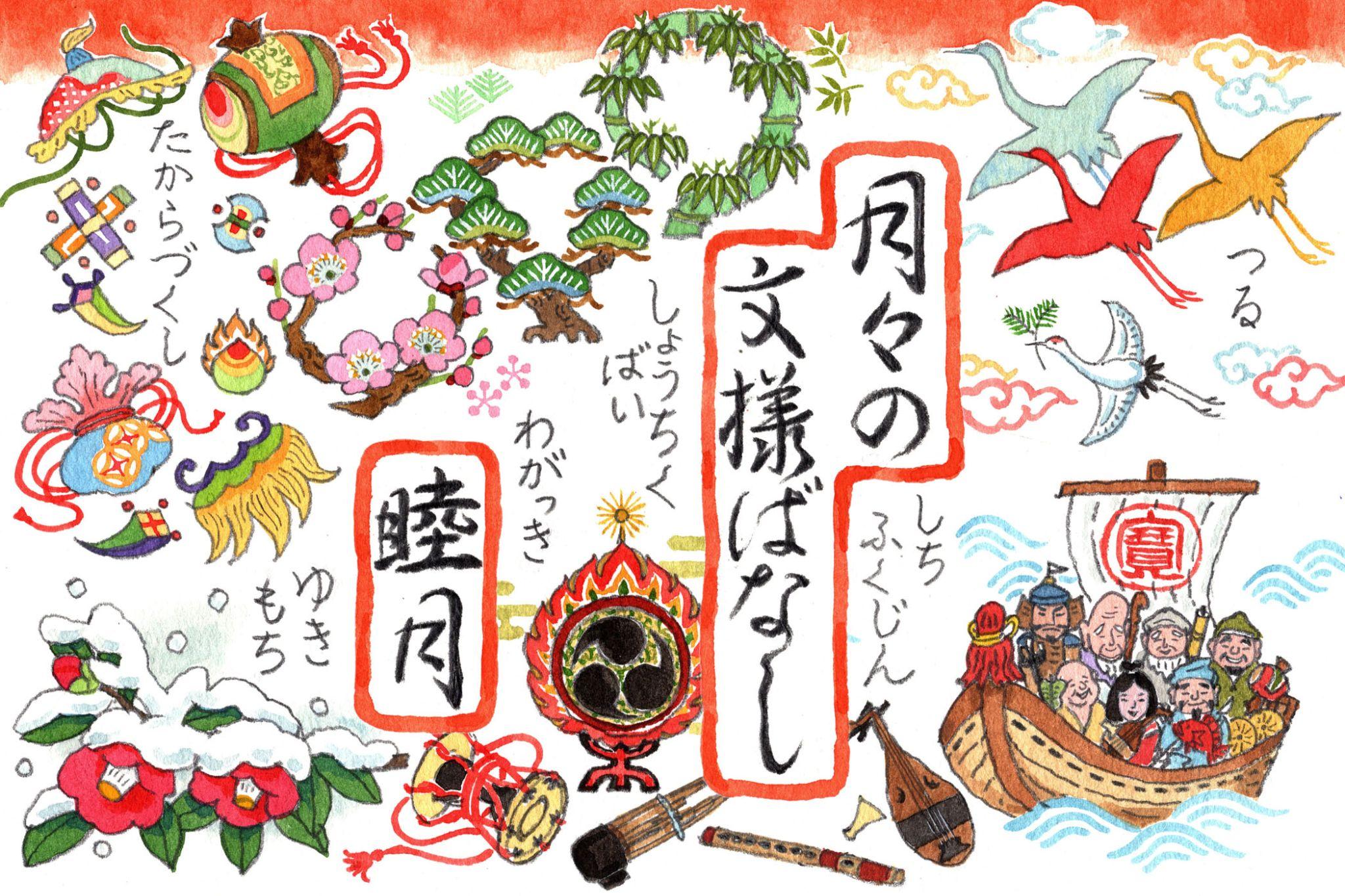 晴れやかに新年を祝う睦月 「月々の文様ばなし」vol.10