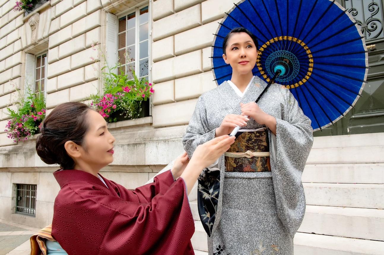 日本舞踊　着物 紅型染 着物 反物 （≪人気≫本場大島紬 大島紬 反物 江戸紅型