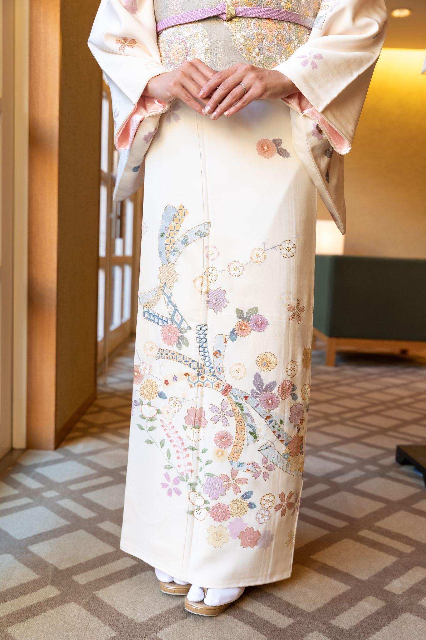 当日、齋藤さんがお召しになった訪問着