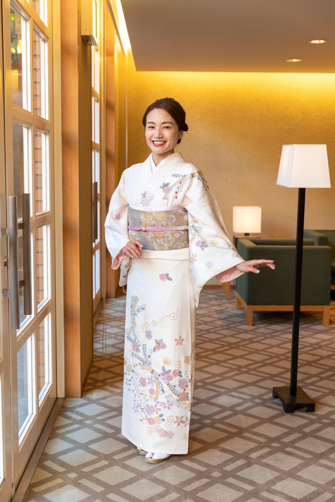 和装姿も素敵に来こなす齋藤さん
