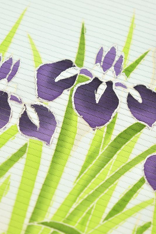 着物：京友禅絽訪問着 「菖蒲花文」
