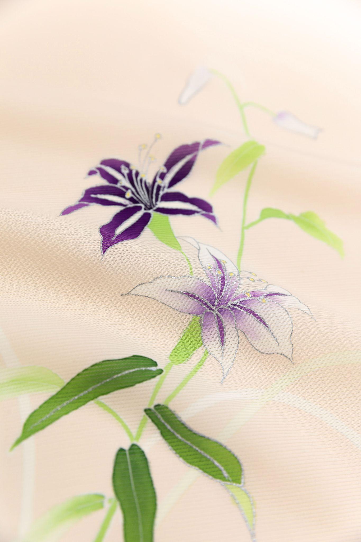 着物：京友禅付下げ着尺 「涼花」
