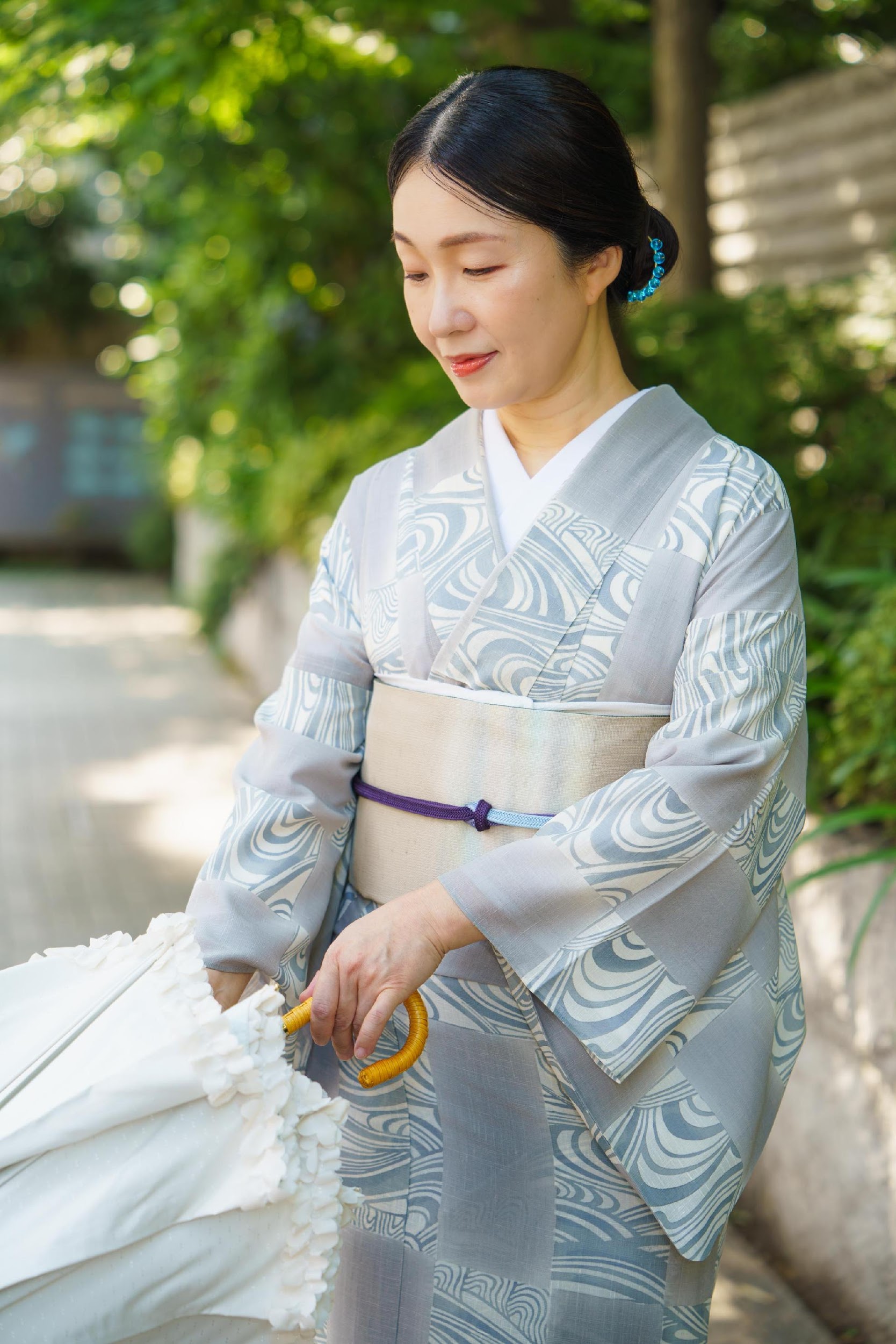 Kさん日傘