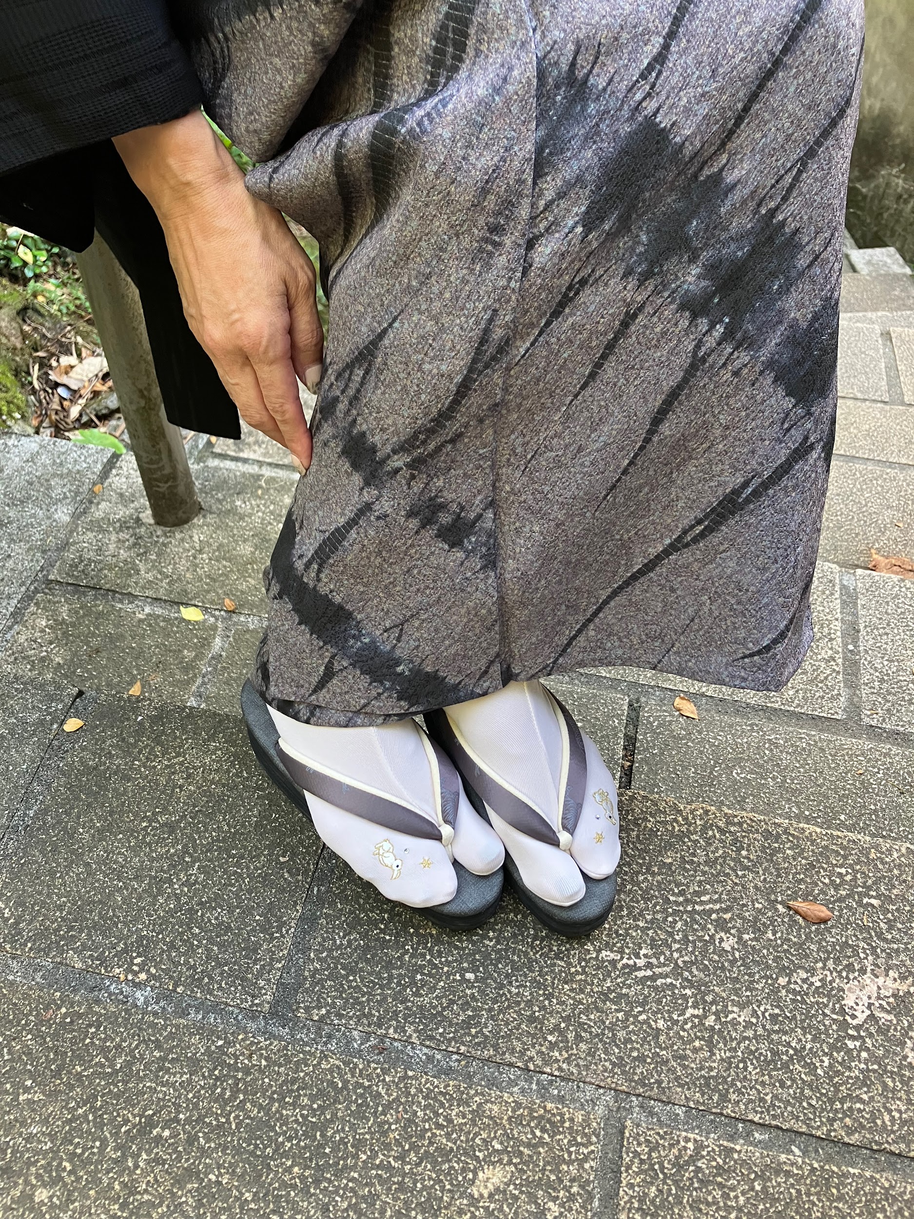 普子さんの足元