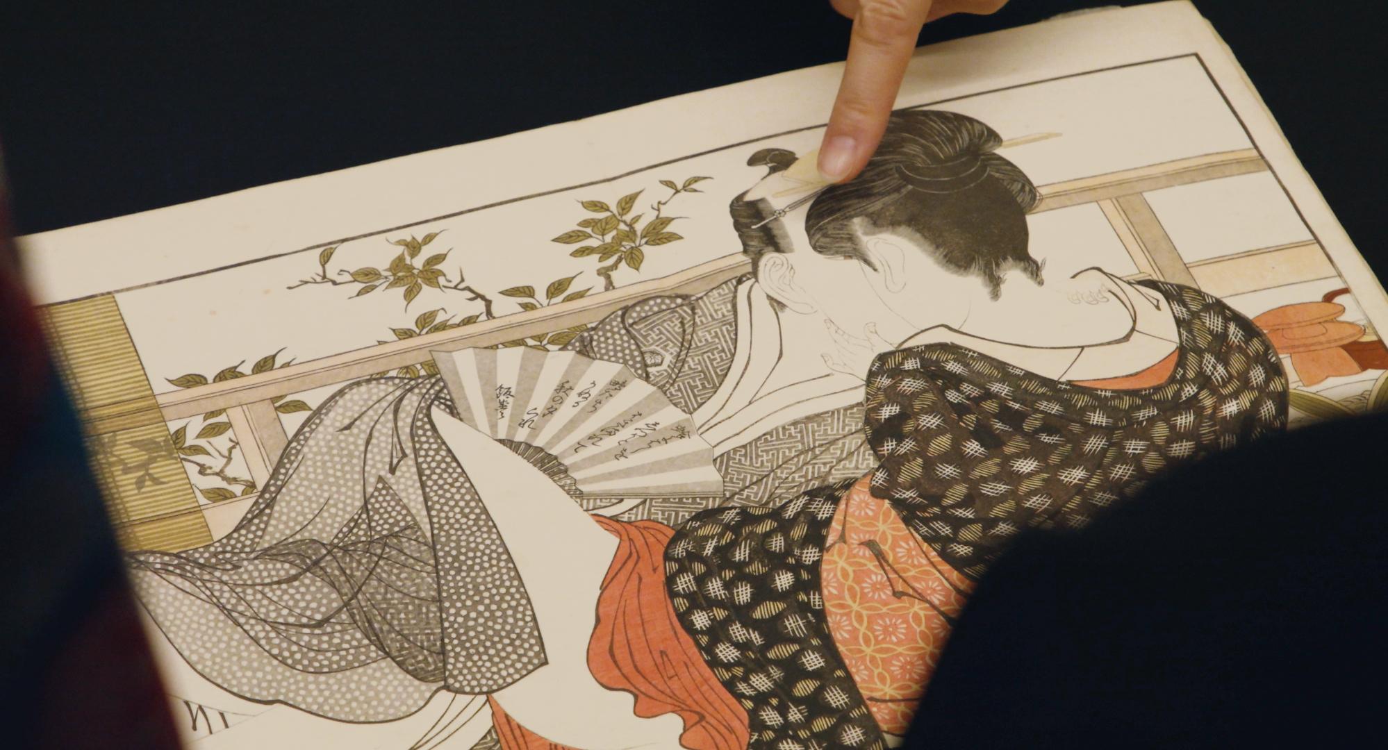 春画　長襦袢　正絹　絵巻 春画 長襦袢 正絹 絵巻