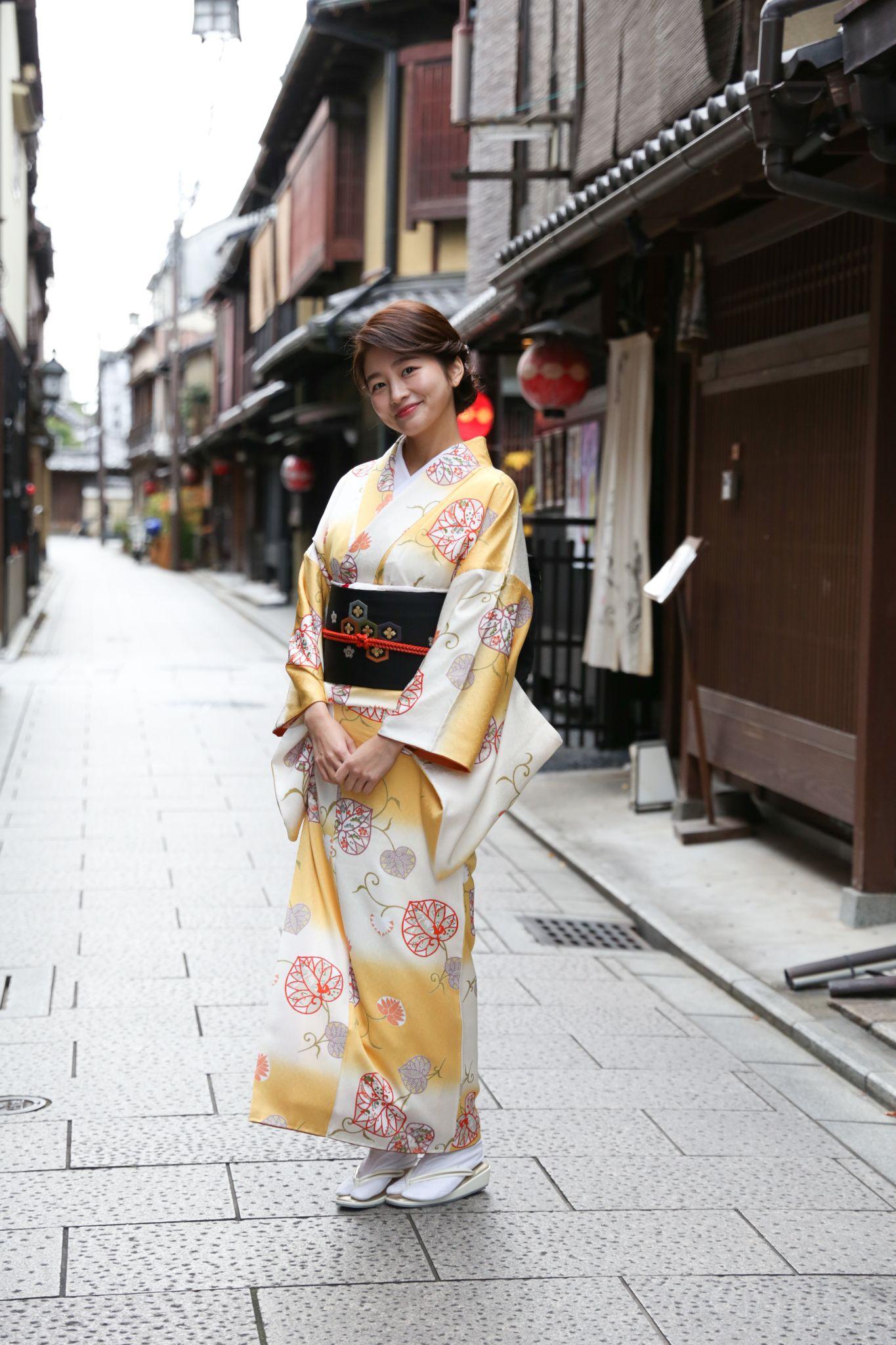 青春時代を送った京都祇園を訪れた紗月さん