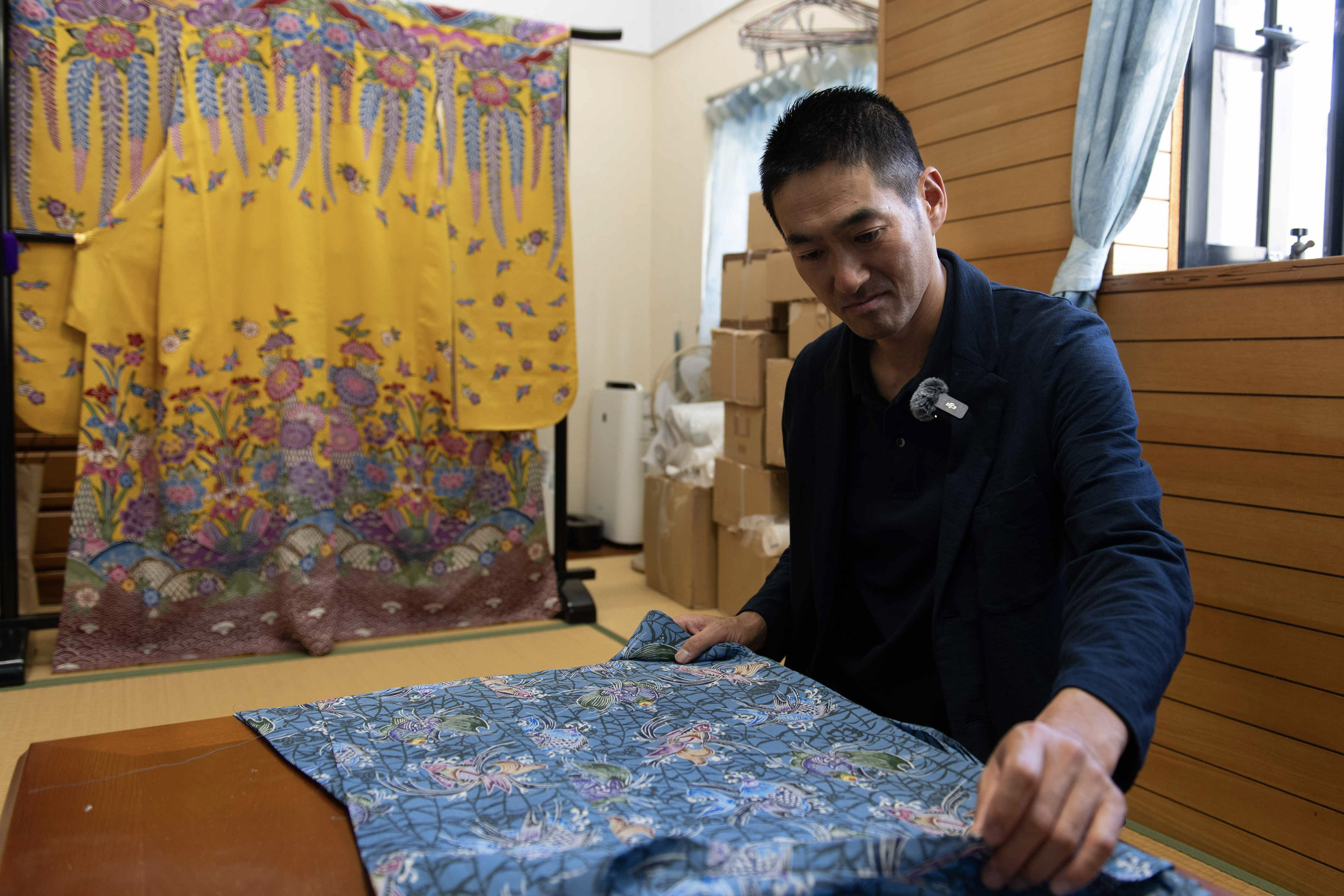 琉球紅型 知念紅型研究所 知念冬馬さん (沖縄県那覇市)「バイヤー野瀬の、きもの産地巡り」vol.10