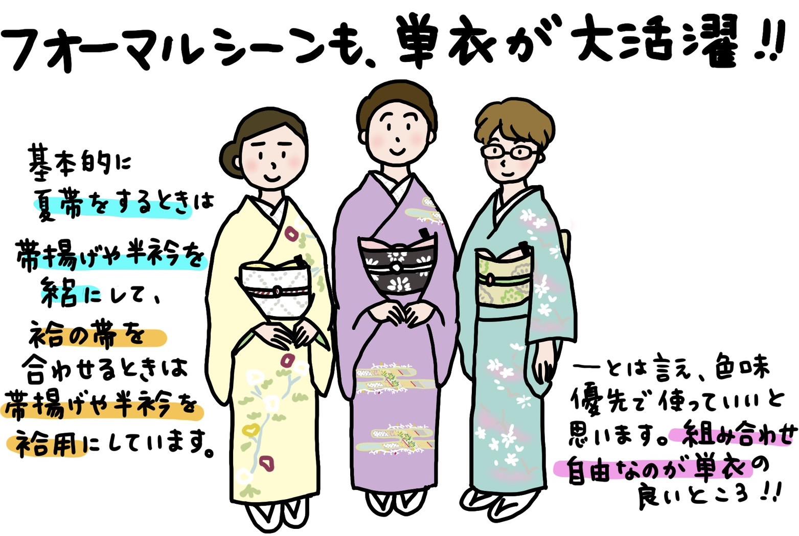 フォーマルシーンも単衣が大活躍! 「きくちいまが、今考えるきもののこと」vol.84